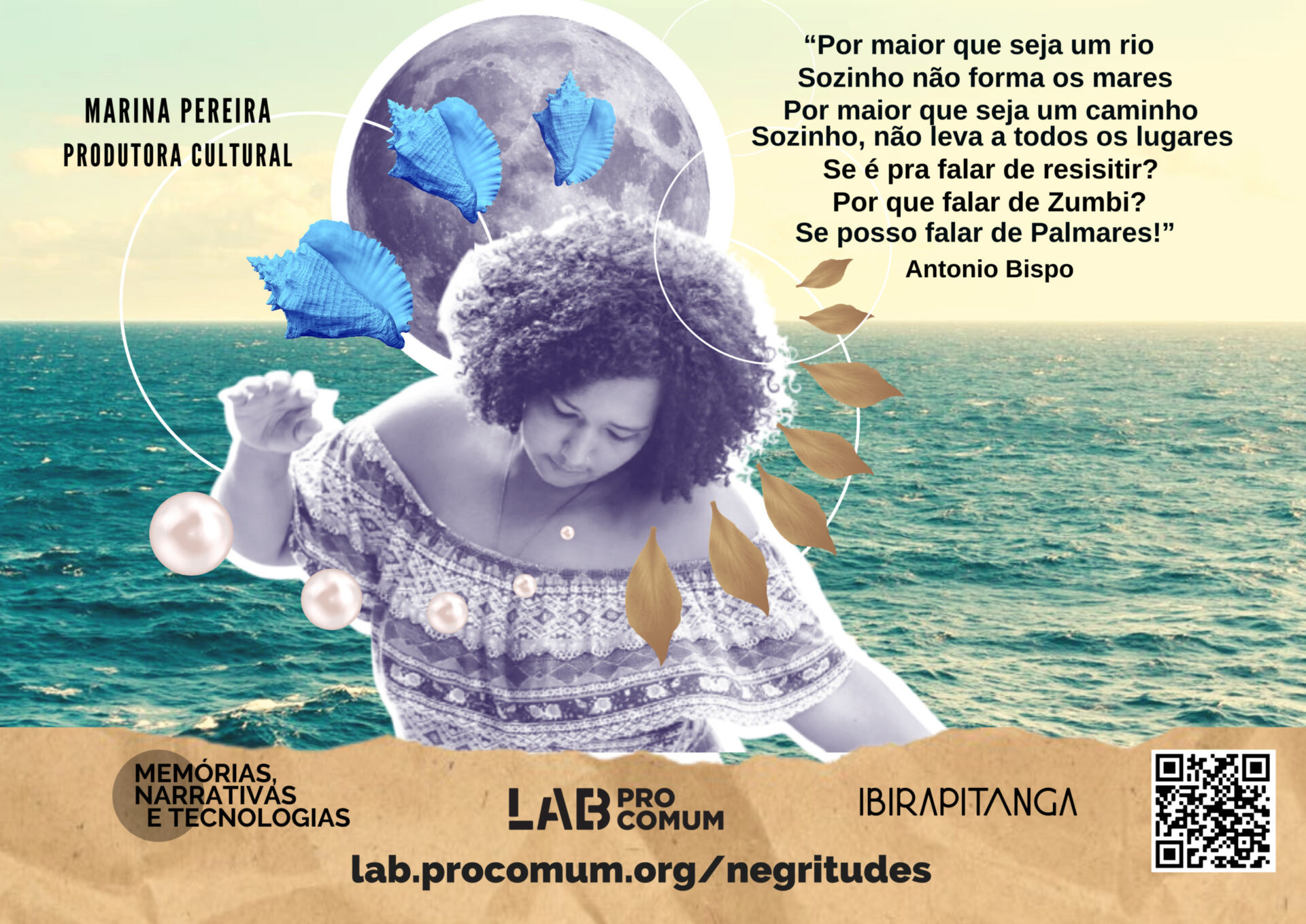 Cartaz de Marina Pereira, produtora cultural