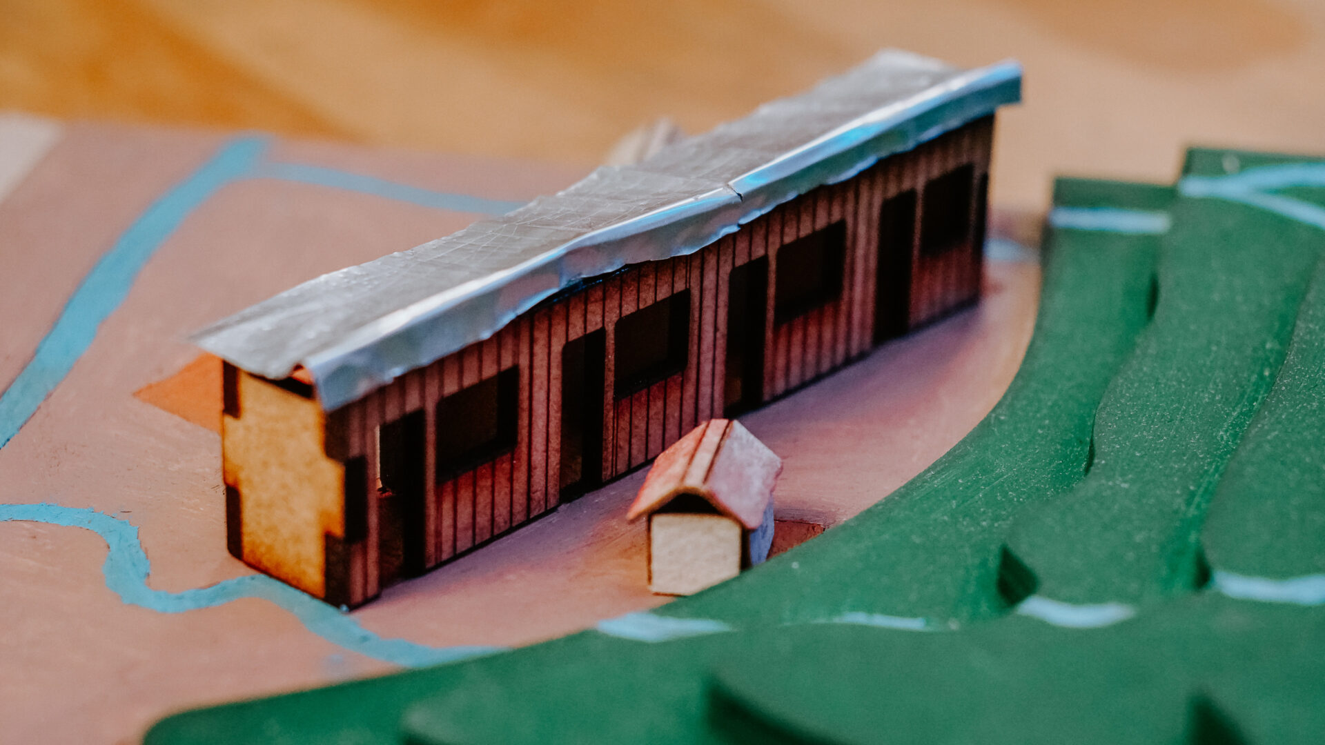 Armazém portuário em miniatura